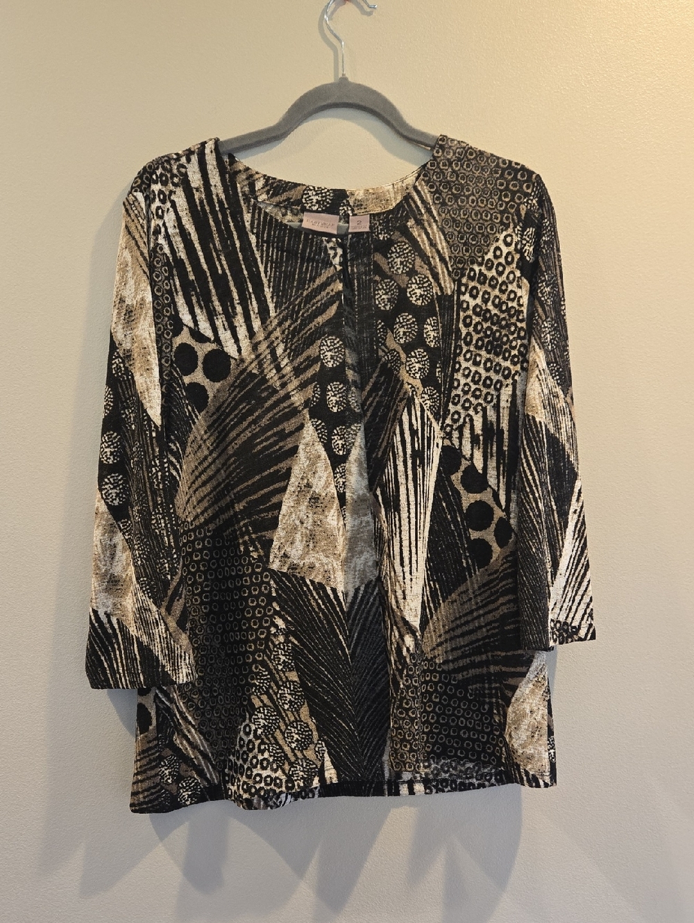 Easywear By Chicos Patterned Cardigan